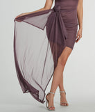 Love Like This Rosette Mesh Mini Dress With Train