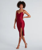 High Ratings Surplice V-Neck Midi Dress