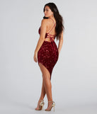 The Way You Sparkle Sequin Lace-Up Midi Dress