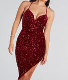 The Way You Sparkle Sequin Lace-Up Midi Dress