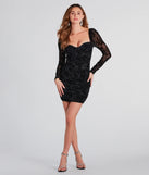 Make a bold statement in the In Bloom Velvet Floral Mini Dress in black, the perfect spring dress for weddings, cocktail hours, nights out, and/or seasonal celebrations.