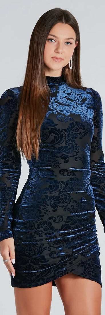 Sultry Favorite Burnout Velvet Mini Dress