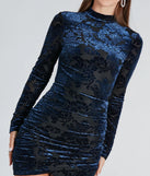 Sultry Favorite Burnout Velvet Mini Dress