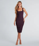 Make It Work Sleeveless Tank Midi Dress