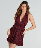 Fun And Flirty Halter Neck Skater Dress