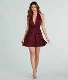 Fun And Flirty Halter Neck Skater Dress