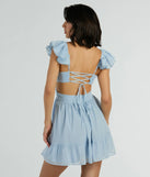 The Cherry On Top Lace-Up Cutout Chiffon Skater Dress is a casual dress for more than special occasions with a fitted or flowy silhouette and accents in the most recent trends!