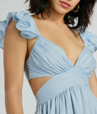The Cherry On Top Lace-Up Cutout Chiffon Skater Dress is a casual dress for more than special occasions with a fitted or flowy silhouette and accents in the most recent trends!