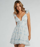 Revamp your 2025 wardrobe with this chic addition, the Marvelous Darling Lace-Up Floral Chiffon Dress in ivory, perfect for elevating your style in the new year.