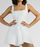 Cottage Core Cutie Square Neck Corset Skater Dress