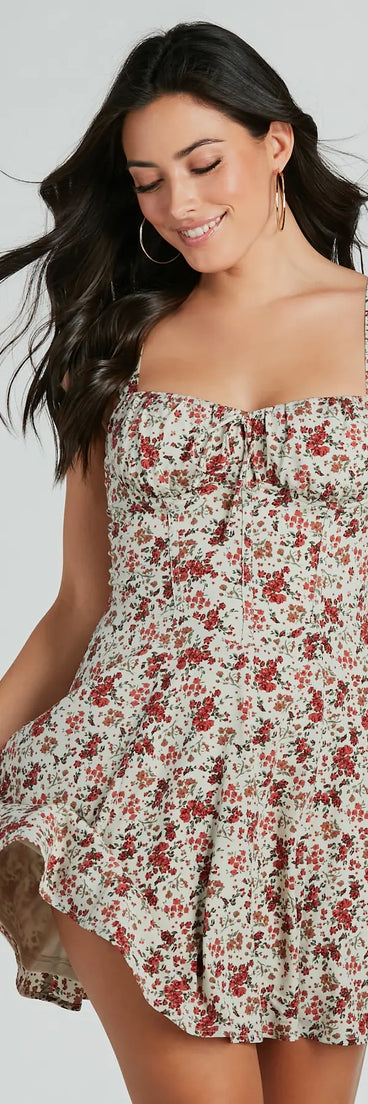 The Love's In The Air Floral Chiffon A-Line Dress is a casual dress for more than special occasions with a fitted or flowy silhouette and accents in the most recent trends!
