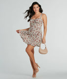 The Love's In The Air Floral Chiffon A-Line Dress is a casual dress for more than special occasions with a fitted or flowy silhouette and accents in the most recent trends!