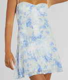The Sparkly Excellence Floral Sequin Mini A-Line Dress is a mini dress that will make a statement with its short hemline and on-trend details to have you ready for any event!