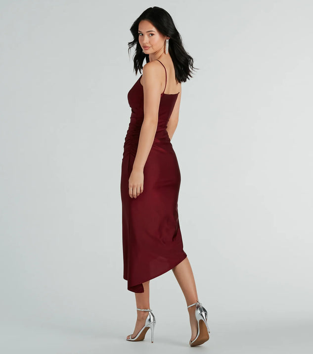 Spotlight Moment V-Neck Surplice Midi Dress | Windsor