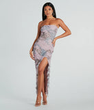 Effortlessly Ethereal Floral Mesh Maxi Dress