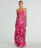 The Radiate Romantic Vibes Strapless Floral Chiffon Maxi Dress is a casual dress for more than special occasions with a fitted or flowy silhouette and accents in the most recent trends!