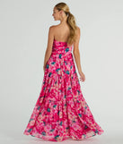 Radiate Romantic Vibes Strapless Floral Maxi Dress