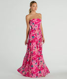 The Radiate Romantic Vibes Strapless Floral Chiffon Maxi Dress is a casual dress for more than special occasions with a fitted or flowy silhouette and accents in the most recent trends!