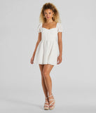 The Compliment Collector Corset Eyelet Skater Dress is a casual dress for more than special occasions with a fitted or flowy silhouette and accents in the most recent trends!