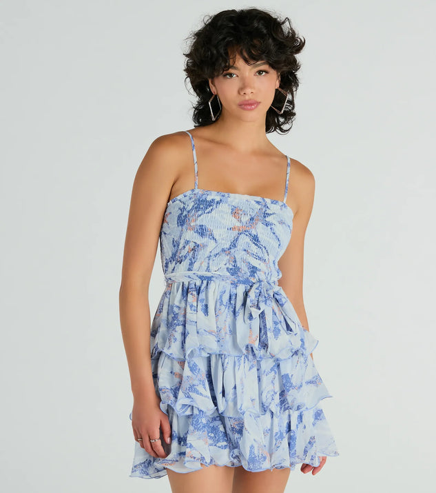 The Fawn Over You Marble Print Chiffon Skater Dress is a mini dress that will make a statement with its short hemline and on-trend details to have you ready for any event!