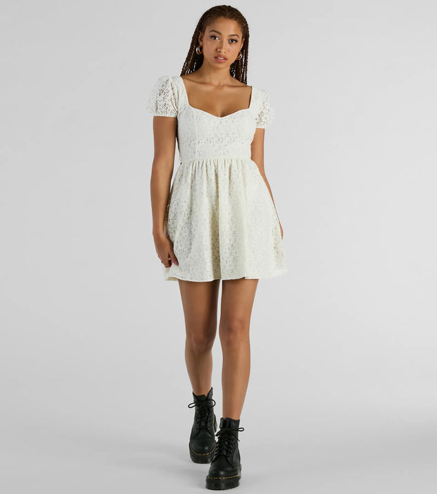 Perfectly Stunning Bow Eyelet Lace Skater Dress | Windsor Perfectly Stunning Bow Eyelet Lace Skater Dress | Windsor