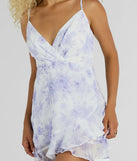 The Subtle Romance V-Neck Floral Chiffon Mini Dress is a stylish white floral dress featuring a fresh seasonal print and flattering design, perfect for garden parties, bridal showers, Valentine's Day celebrations, or everyday spring styling.