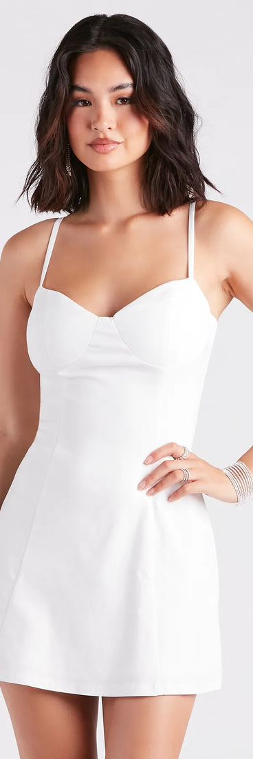 The Sealed With Charm Short A-Line Dress is your new go-to white dress—effortless, versatile, and made to update your fall style in seconds.