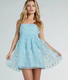 The Look So Sweet Floral Applique Skater Party Dress is a casual dress for more than special occasions with a fitted or flowy silhouette and accents in the most recent trends!