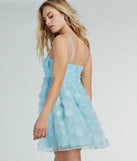 The Look So Sweet Floral Applique Skater Party Dress is a casual dress for more than special occasions with a fitted or flowy silhouette and accents in the most recent trends!