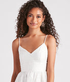 The Love Letters Floral Chiffon Skater Dress brings sleek style to any graduation outfit, from cap and gown to after-party.