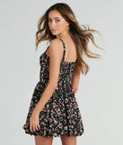 Spring Has Sprung Floral Woven Skater Dress