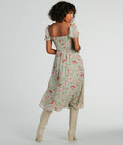 Life's A Breeze Floral Cutout Midi Dress