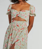 Life's A Breeze Floral Cutout Midi Dress