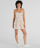 The Floral Day Dream Lace Up Eyelet Skater Dress is a mini dress that will make a statement with its short hemline and on-trend details to have you ready for any event!