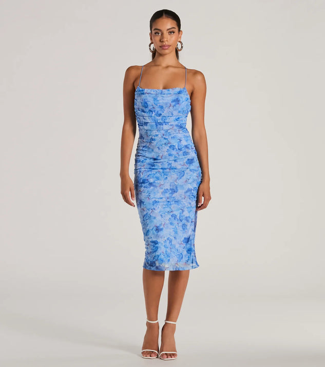 Endless Events Strappy Back Floral Midi Dress | Windsor Endless Events Strappy Back Floral Midi Dress | Windsor