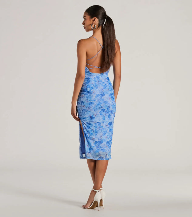 【関税込】PhaseEight ドレス☆Blue Senita floral Detail Midi Phase Eight Petite Senita Flower Detail Midi Dress, Eau De Nil