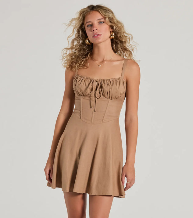 Corset dress new look cheap