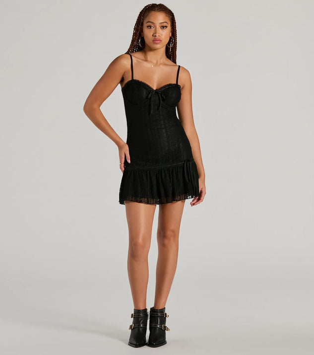 Tempting Allure Sweetheart A-Line Lace Mini Dress | Windsor