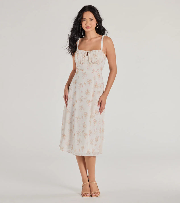 Ivory Enchantment Mid-Length Summer Dress Ivory Enchantment Mid-Length Summer Dress