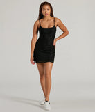 Make a bold statement in the In The Mood Scoop Neck Lace A-Line Mini Dress in black, the perfect spring dress for weddings, cocktail hours, nights out, and/or seasonal celebrations.