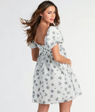 Ever So Charmed Puff Sleeve Floral Babydoll Dress
