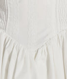 Revamp your 2025 wardrobe with this chic addition, the So Darling Woven Drop-Waist Skater Dress in white, perfect for elevating your style in the new year.
