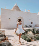 Shine with confidence, elegance, and standout style in the So Darling Woven Drop-Waist Skater Dress—a white graduation dress designed with a fresh silhouette and the latest trends.