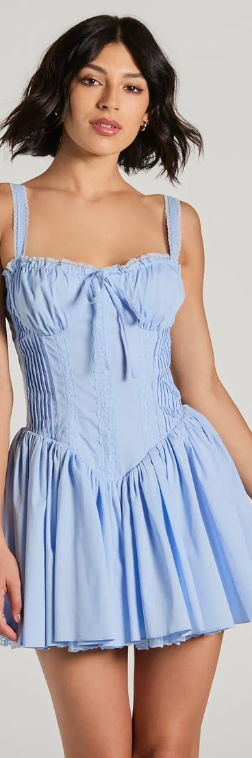 The So Darling Woven Drop-Waist Skater Dress is a mini dress that will make a statement with its short hemline and on-trend details to have you ready for any event!