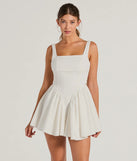 Stunning Sweetie Open Back Bow Skater Dress