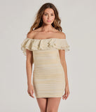 The Inspired Allure Off-The-Shoulder Bodycon Mini Dress is a mini dress that will make a statement with its short hemline and on-trend details to have you ready for any event!