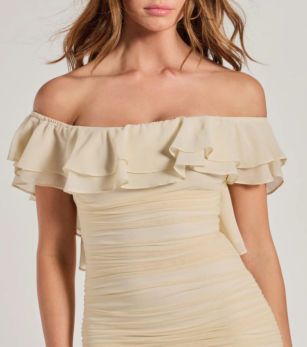 Inspired Allure Off-The-Shoulder Bodycon Mini Dress | Windsor