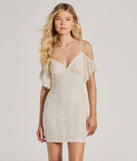 The Lovely Look Cold Shoulder Bodycon Lace Mini Dress is a mini dress that will make a statement with its short hemline and on-trend details to have you ready for any event!
