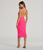 The midi dress length on the Chic Allure Mock Neck Ruched Mesh Midi Dress provides an elevated silhouette perfect for any party, occasion, or everyday styling.