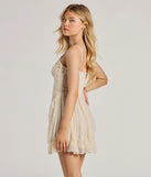 The Love Of Details V-Neck Lace-Up Skater Dress is a casual dress for more than special occasions with a fitted or flowy silhouette and accents in the most recent trends!